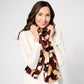 Sprigs Faux Fur Pull-Through Scarf with Zipper Pocket