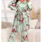 Comfy 3-Piece Pajama Set – Robe, Camisole & Long Pants