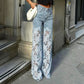 ⏳Time-limited Special-50% OFF⏰Fashion Lace Patchwork Denim Jeans