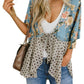 💎 50% OFF! 💎 Women's Floral Kimono Cardigan – Ruffle Sleeves, Tie-Front & Boho Flowy Cover-Up for Beach & Summer Days 🌸🌊