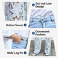 ⏳Time-limited Special-50% OFF⏰Fashion Lace Patchwork Denim Jeans