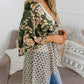 💎 50% OFF! 💎 Women's Floral Kimono Cardigan – Ruffle Sleeves, Tie-Front & Boho Flowy Cover-Up for Beach & Summer Days 🌸🌊