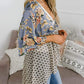💎 50% OFF! 💎 Women's Floral Kimono Cardigan – Ruffle Sleeves, Tie-Front & Boho Flowy Cover-Up for Beach & Summer Days 🌸🌊
