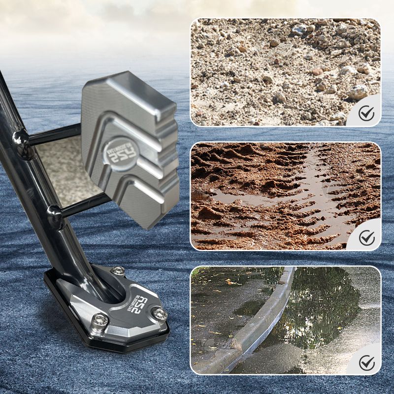 Motorcycle Kickstand Foot Side Stand Extension Pad - image 14