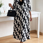 💎 -50% ON CASUAL CHIC MAXI DRESS! 💎 V-Neck, Printed, Mid-Sleeve & Flowing Silhouette ✨