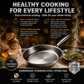 Hand-hammered, uncoated non-stick frying pan 🍳 [Scratch-resistant] Steel wool resistant. Metal spatula resistant.