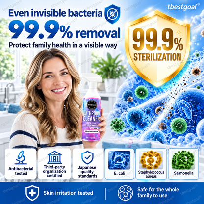 [Ultra-Powerful Stain Removal in 3 Seconds] No-Scrub Multifunctional Bathroom Cleaning Spray