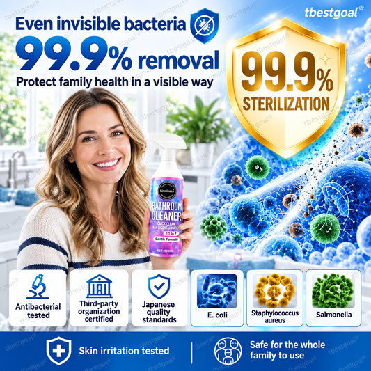 [Ultra-Powerful Stain Removal in 3 Seconds] No-Scrub Multifunctional Bathroom Cleaning Spray