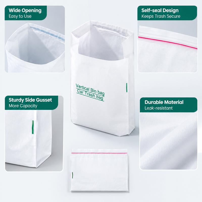 Self-adhesive car trash bags - image 3