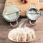 🔥Shape Dumplings Instantly! No-Stick Stainless Mold & Dough Cutter