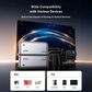 Upgraded Type C Wireless HDMI Transmitter and Receiver, 50M, Ultra 4K Decode Input 1080P@60Hz Output, Plug&Play 5G+2.4G and Audio for Phone/Tablet/Laptop/PC to Monitor/Projector/TV Box