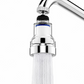 360° Rotating Faucet Aerator Filter 6-Layer Filtration 3 Water Modes Splash-Free for Kitchen Sink Fruit Vegetable Cleaning