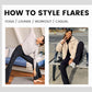Women's High Stretch High Waist Flared Pants