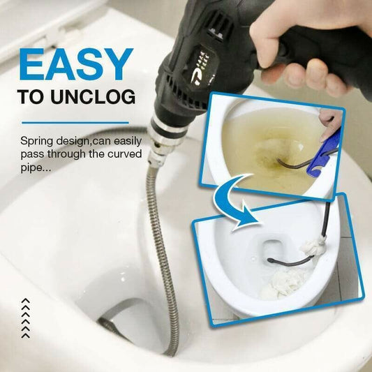 🚿 Drill-Driven Drain Auger Cable – 1 / 2 / 3 m