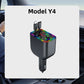 Multifuntional Bluetooth Retractable 120W Fast Car Charger