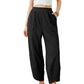 🎉Hot Sale 49% OFF🎉Women's casual ankle trousers with loose fit and elasticated waist