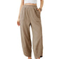 🎉Hot Sale 49% OFF🎉Women's casual ankle trousers with loose fit and elasticated waist