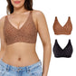 💗LAST DAY PROMOTION - 50% OFF💗Elegant, breathable leopard print bra for everyday wear
