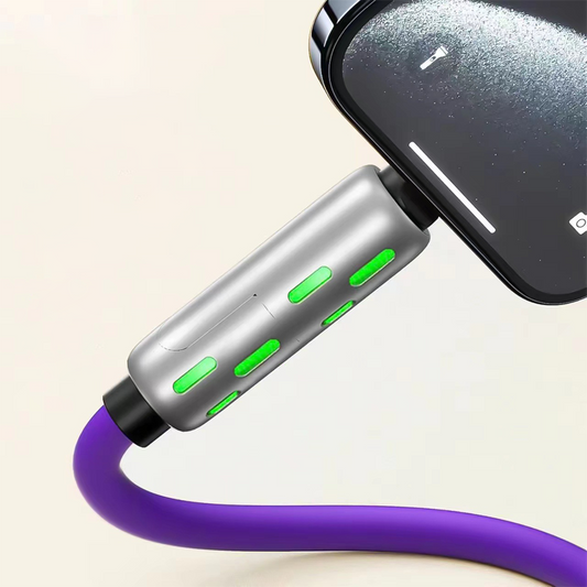 🌈 RGB 4-in-1 Multi-Connector Charging Cable
