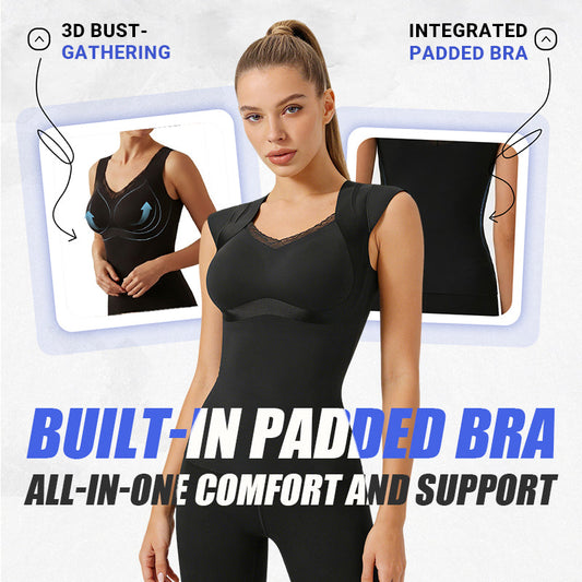Women's Thermal Shaping Top with Built-in Bra