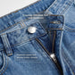 Women's High Waisted Distressed Wide-Leg Jeans