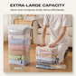 🥳LAST DAY BUY 2 GET 1 FREE!!💞🧳No‑Pump Vacuum Storage Bags – Press & seal, no pump needed. Saves 80% space, keeps clothes dry & dust‑free. Perfect for bulky bedding & off‑season gear. 🛏️🗄️