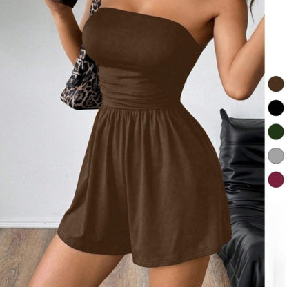 Stylish Strapless Bodycon Jumpsuit