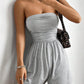 Stylish Strapless Bodycon Jumpsuit