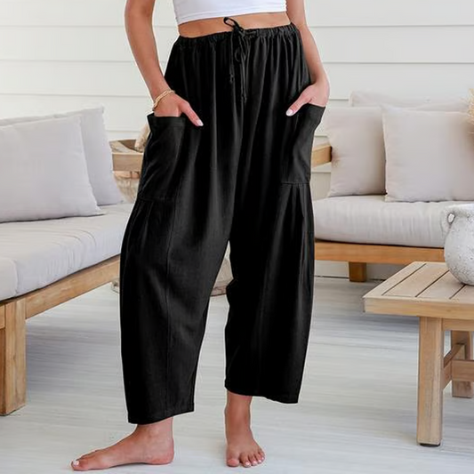Women's Solid Color Wide Leg Pants
