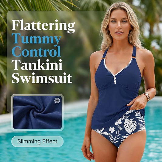 Women's Tummy Control Two-Piece Tankini Swimsuit