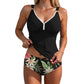 Women's Tummy Control Two-Piece Tankini Swimsuit