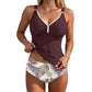 Women's Tummy Control Two-Piece Tankini Swimsuit