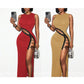 Women's Sleeveless Lace-Up Side Slit Maxi Dress
