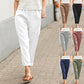 🔥Linen-cotton women's large size loose pants