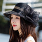 Elegant Wide Brim Flower UV Protective Hat