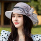 Elegant Wide Brim Flower UV Protective Hat