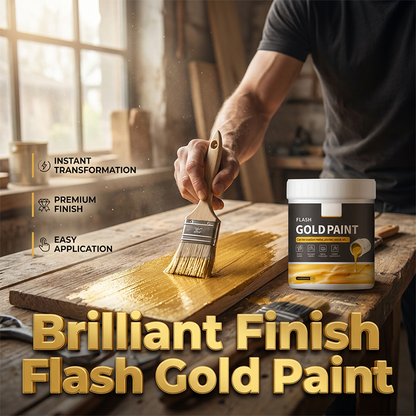 Multipurpose Water-Based Flash Gold Paint