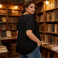 Women's Pleated Front Puff Sleeve T-Shirt