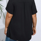 Women's Pleated Front Puff Sleeve T-Shirt