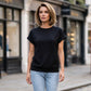 Women's Casual Crew Neck T-Shirt with Pocket