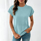 Women's Casual Crew Neck T-Shirt with Pocket