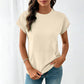 Women's Casual Crew Neck T-Shirt with Pocket