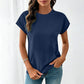 Women's Casual Crew Neck T-Shirt with Pocket