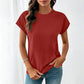 Women's Casual Crew Neck T-Shirt with Pocket