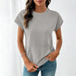 Women's Casual Crew Neck T-Shirt with Pocket