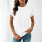 Women's Casual Crew Neck T-Shirt with Pocket