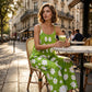 Women's Floral Print Wide Leg Jumpsuit