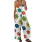 Women's Floral Print Wide Leg Jumpsuit