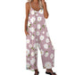 Women's Floral Print Wide Leg Jumpsuit