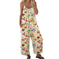 Women's Floral Print Wide Leg Jumpsuit